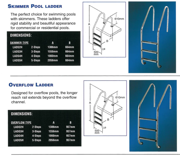 tangga steps kolam renang